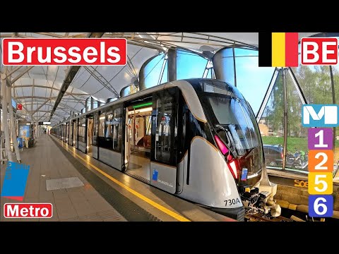 🇧🇪 BRUSSELS METRO 2025 | Métro de Bruxelles【4K】