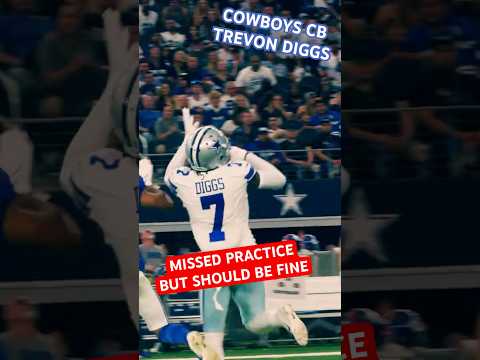 TREVON DIGGS ✭ #COWBOYS CB MISSED PRACTICE! 🚨 Should Be Fine To Play vs. #Ravens On Sunday! 👀 #NFL
