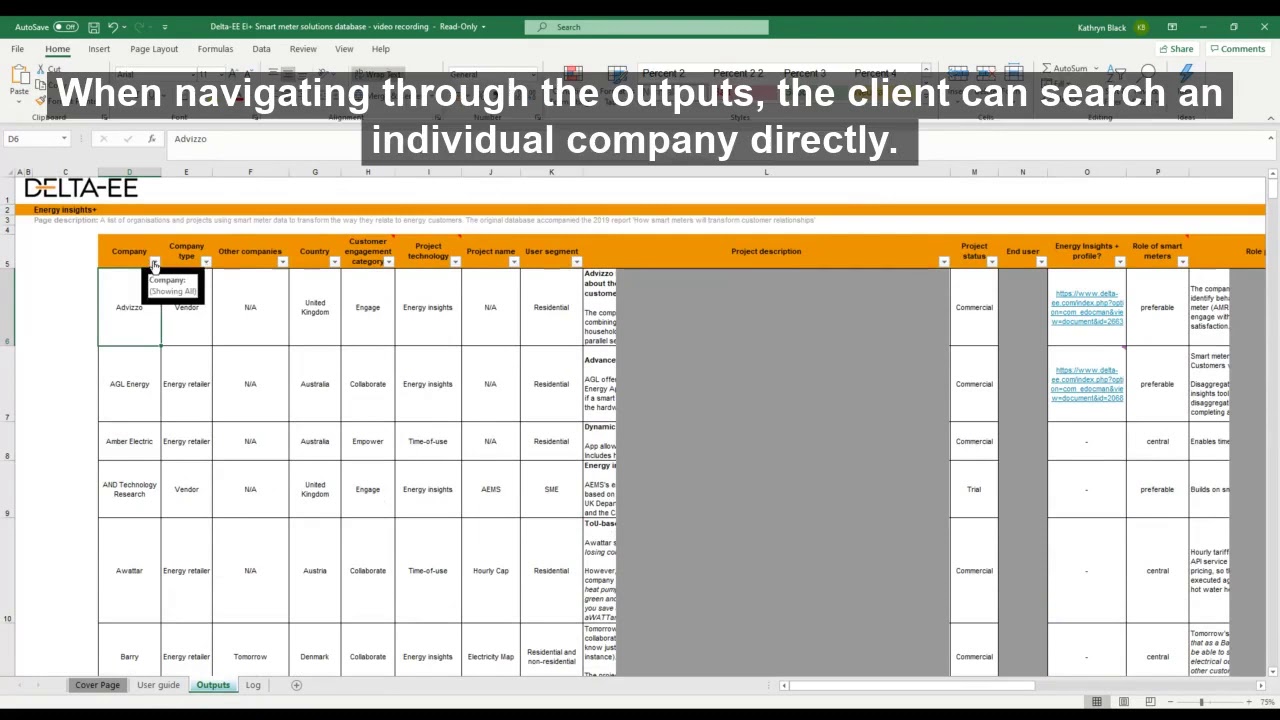 Delta-EE's Smart Meter Solutions Database