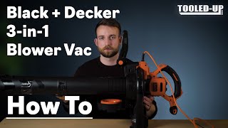 SOLVED! Black and Decker Garden Vacuum & Leaf Blower (How to switch)