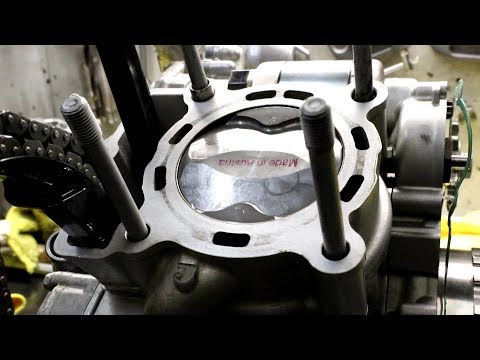 2015 KTM 250 EXC-F Engine Top End Rebuild (Four Stroke)