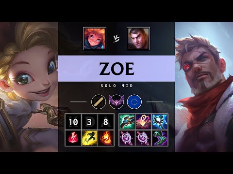 Zoe Mid vs Jayce: Dominating - EUW Master Patch 14.24