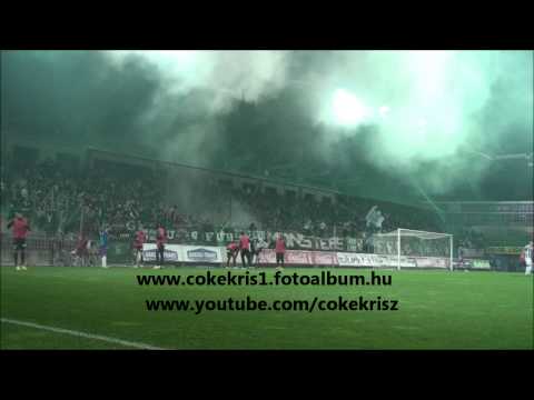ÚJPEST   FERENCVÁROS 1 2  2014 04 04  SZURKOLÁS
