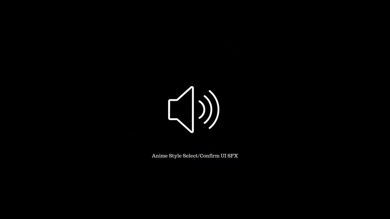 Free Anime UI Select & Confirm SFX | JRPG Menu Sounds