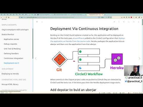 079 - Continuous Integration - Deploying deps.edn project on Heroku via CirecleCI