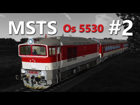 Microsoft Train Simulator - trať ŽSR 140 | Os 5530 Prievidza - Topoľčany #2