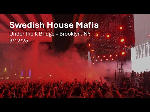 Swedish House Mafia Live at Under The K Bridge in Brooklyn, New York - Just Dance by Lady Gaga