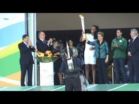 奧運聖火抵巴西開始傳遞