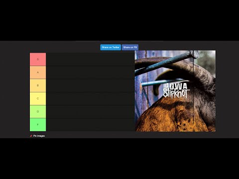 Slipknot Iowa album tier list
