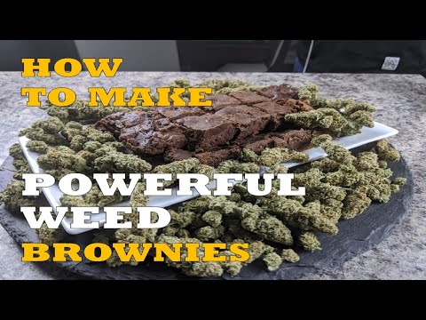 HOW TO MAKE POWERFUL WEED BROWNIES  ( EDIBLES )