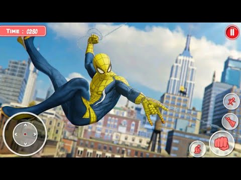 Flying Super Spider Rope Hero: Gangster Crime City Gameplay  Walkthrough