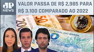 Renda média do trabalhador brasileiro sobe 3,1% em 2023; Alan Ghani, Amanda e Vilela comentam