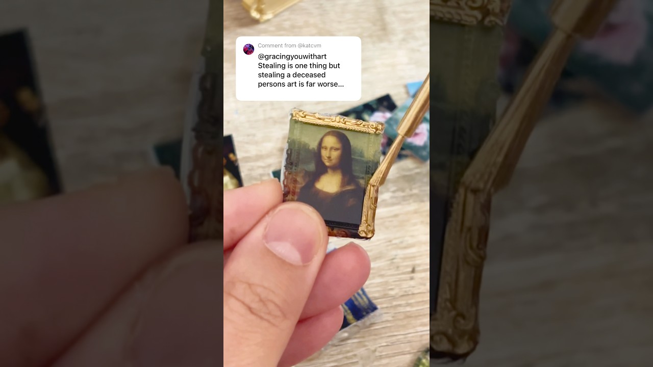 a mini sticker sheet of “stolen art” I didn’t paint these! #stationery #junkjournal #renaissanceart