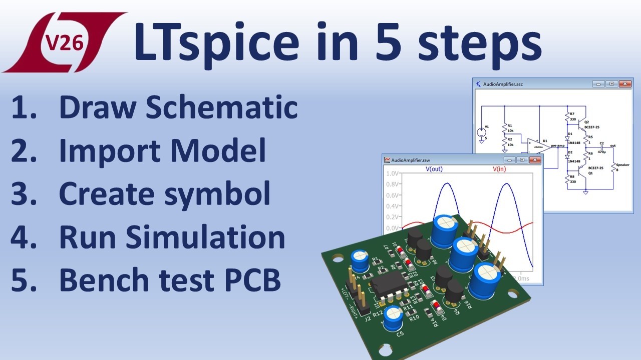 V007 LTspice 26 in 5 steps, from the project README