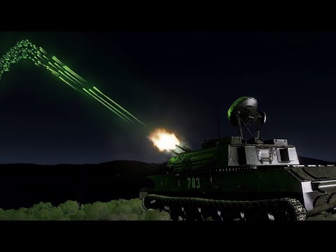 ArmA 3 - 2K22 Tunguska in Action vs A-10 Warthog/Thunderbolt II - Air Defence - ZSU-23-4 -Simulation
