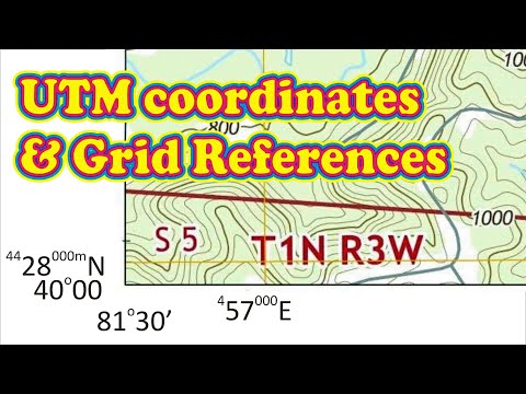 Introduction to UTM coordinates and Grid References (simple)