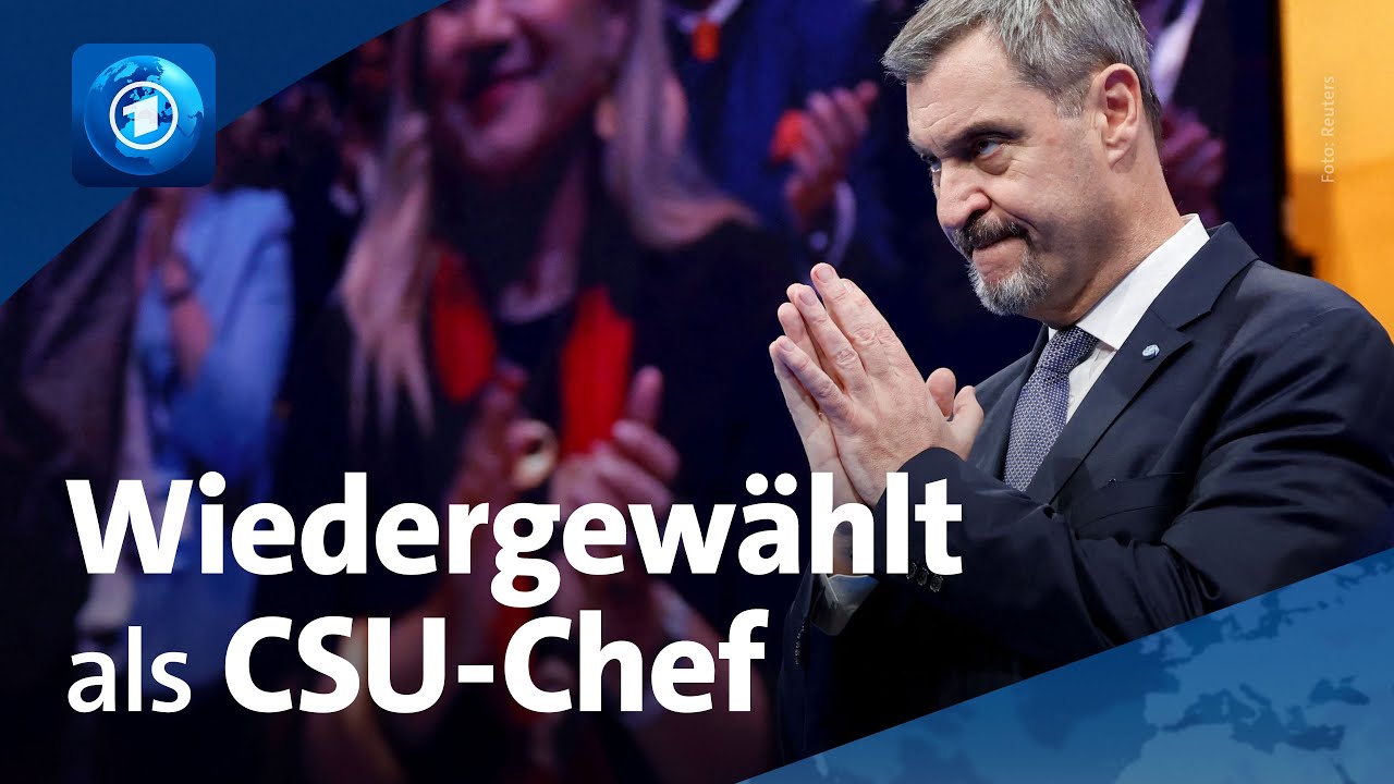 CSU-Parteichef Söder ist im Amt bestätigt worden