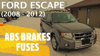 Ford Escape - ABS BRAKES FUSE LOCATION (2008 - 2012)
