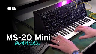 Video thumbnail for MS-20 Mini overview - all the power, 86% the size! by Korg UK