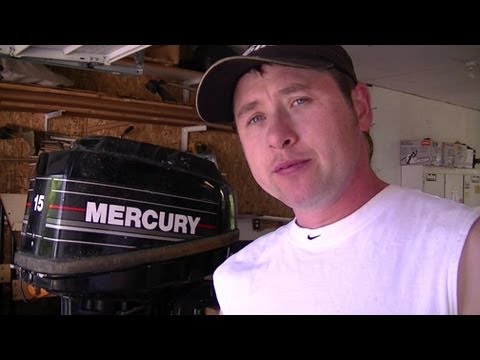 How to change the lower unit gear oil in an outboard motor