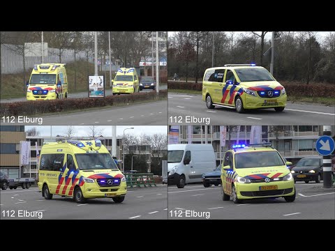 [Dagcompilatie] OvD-G, Rapid Responder en vele ambulance's met spoed naar het ziekenhuis in Zwolle
