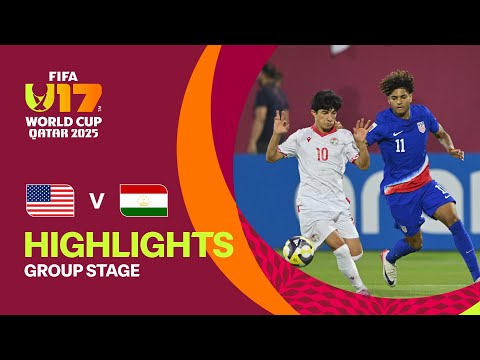USA vs Tajikistan Highlights | FIFA U-17 World Cup Qatar 2025