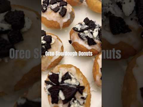 Oreo Sourdough Donuts #donuts #oreo #breadmaking #sourdough #explore #inspiredwithcakes