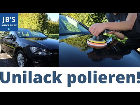 Unilack (schwarz) kneten & polieren | günstig + einfach - so geht's! Menzerna vs. Sonax