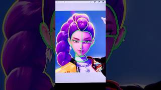 Drawing Rumi from K-Pop Demon hunters✨💜