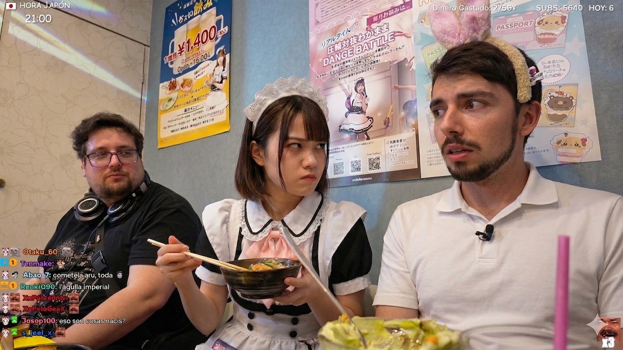 MAID Japonesa de 1.50m se ENFADA y nos ECHA del Local