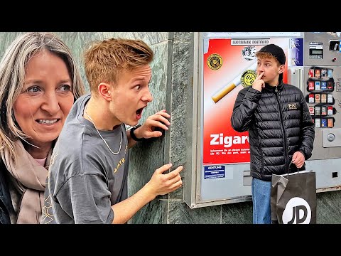 Stalking my little brother for a whole day 😲 - And catching him ****