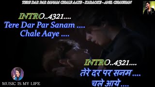Tere Dar Par Sanam Chale Aaye Male Karaoke With Scrolling Lyrics Eng. &amp; हिंदी
