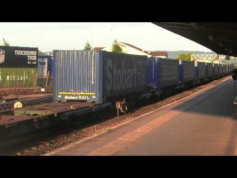DRS 66430 WITH HORN ON 4M36 TESCO AT GLOUCESTER 120614