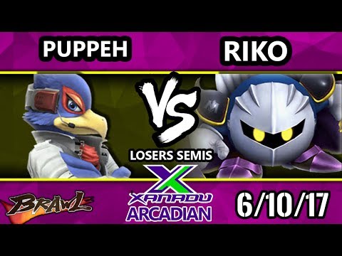 Brawl - Puppeh (Falco) Vs. SAK | Riko (Meta Knight) Spring Arcadian Losers Semis