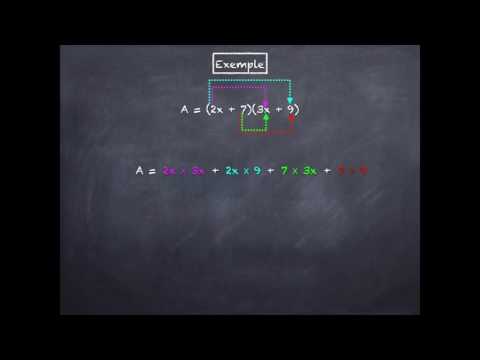 Développer avec la double distributivité