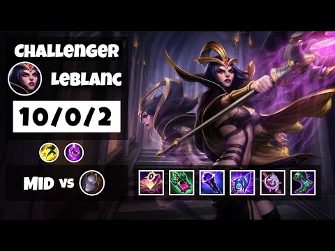 LeBlanc vs Orianna EU Challenger MID (10/0/2) - v11.16