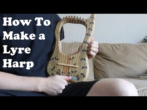 How to Make a Lyre Harp From Scrap Wood + Demo