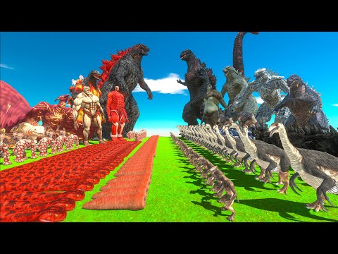 Dark Monster War - Team Dark Legendary Godzilla x Rodan VS Team Shin Godzilla x MechaGodzilla 2021