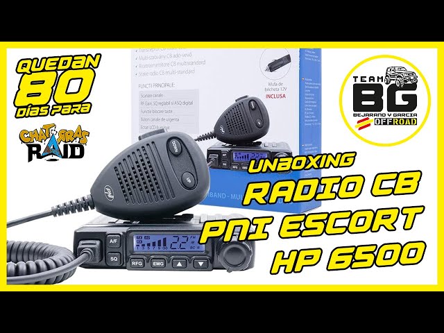 Vídeo relacionado con Pack Estación Radio CB PNI Escort HP 6500 ASQ, Ganancia RF, 4W, 12V + Antena CB PNI S75 con Cable 7-9KM y Soporte Fijo