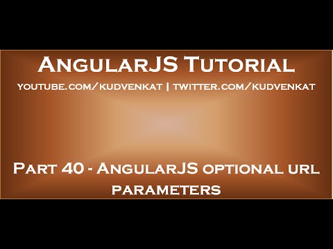 AngularJS optional url parameters