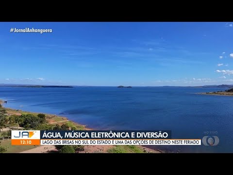 Lago das brisas em Goiás é atração no feriado (Jornal Anhanguera) (JA1)