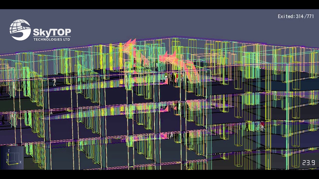 SkyTOP Fire, Safety and Evacuation Simulation