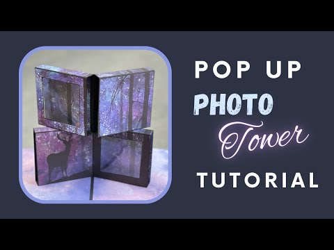 Double Photo Cube Tower | Pop-Up Frame Card Tutorial | Scrapbook Card Ideas