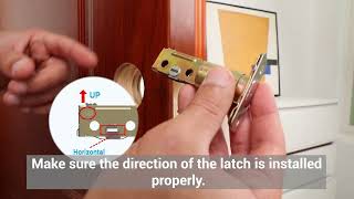 Veise Keyless Entry Door Lock - RZ A Installation video with keys