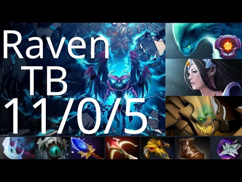 Raven Terrorblade vs Morphling, Ember Spirit, Magnus - Burrowstrike, Arrow, Vortex  - dota2