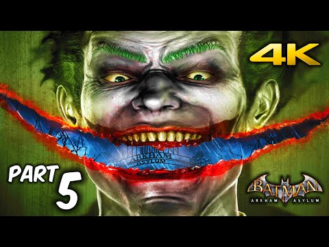 Batman: Return to Arkham Asylum Walkthrough - Part 5 - Gameplay in (4K) PS5