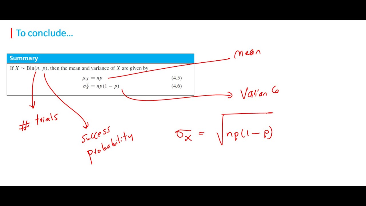 📐 Mean and Variance | Binomial Distribution بالعربي