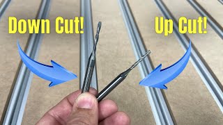 Upcut or Downcut Bit? The EASY WAY to Tell Which is Which! CNC Bit Identification!
