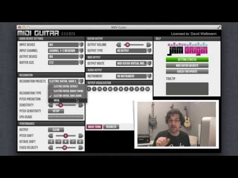 JamOrigin Midi Guitar Preview