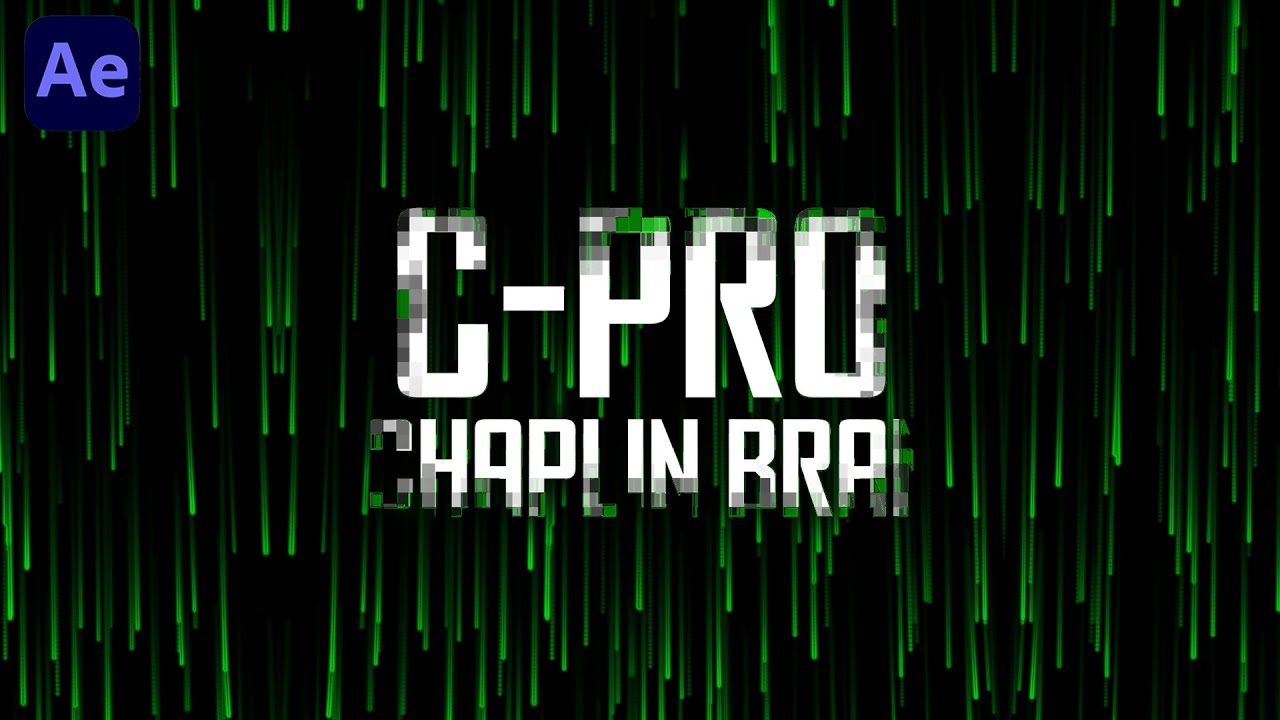 Matrix Glitch Title Animation – After Effects Templatec
